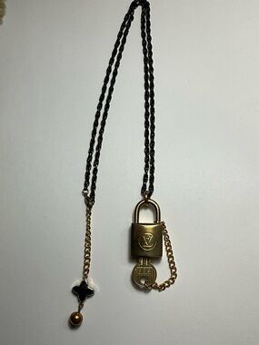 Authentic Vintage Louis Vuitton Padlock & Key, Put on Chain
